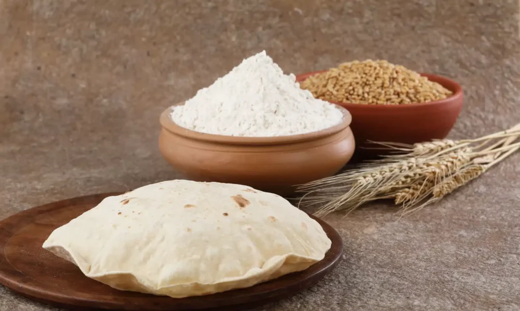 Why is atta used for roti and not regular flour?