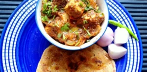 Soft Sharbati Wheat Roti with Dhaba Style Kadhai Paneer Recipe