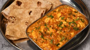 Easy Paneer Curry Recipe for Lunch with Freshly Ground Atta Roti