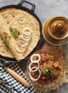Punjabi Chole Masala Recipe with Fresh Homemade Rotis