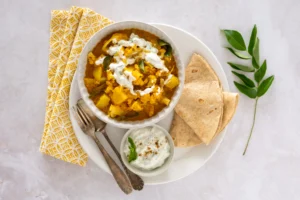 Aloo Gobi Recipe with Soft Handmade Rotis